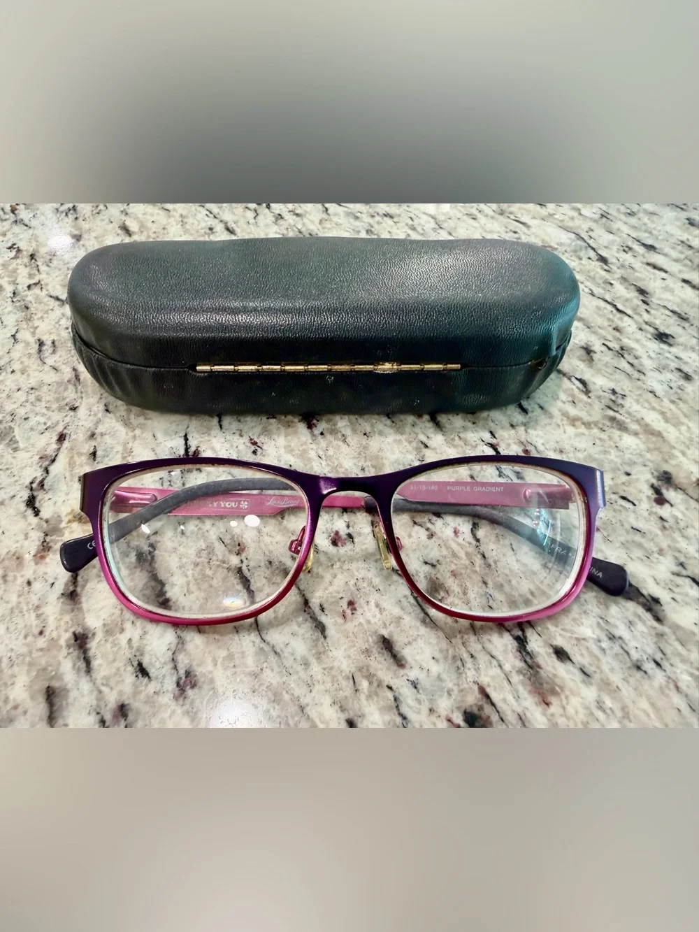 Lucky Brand “Lucky You” Stealie Eyeglasses Frames Purple 51-18-140
